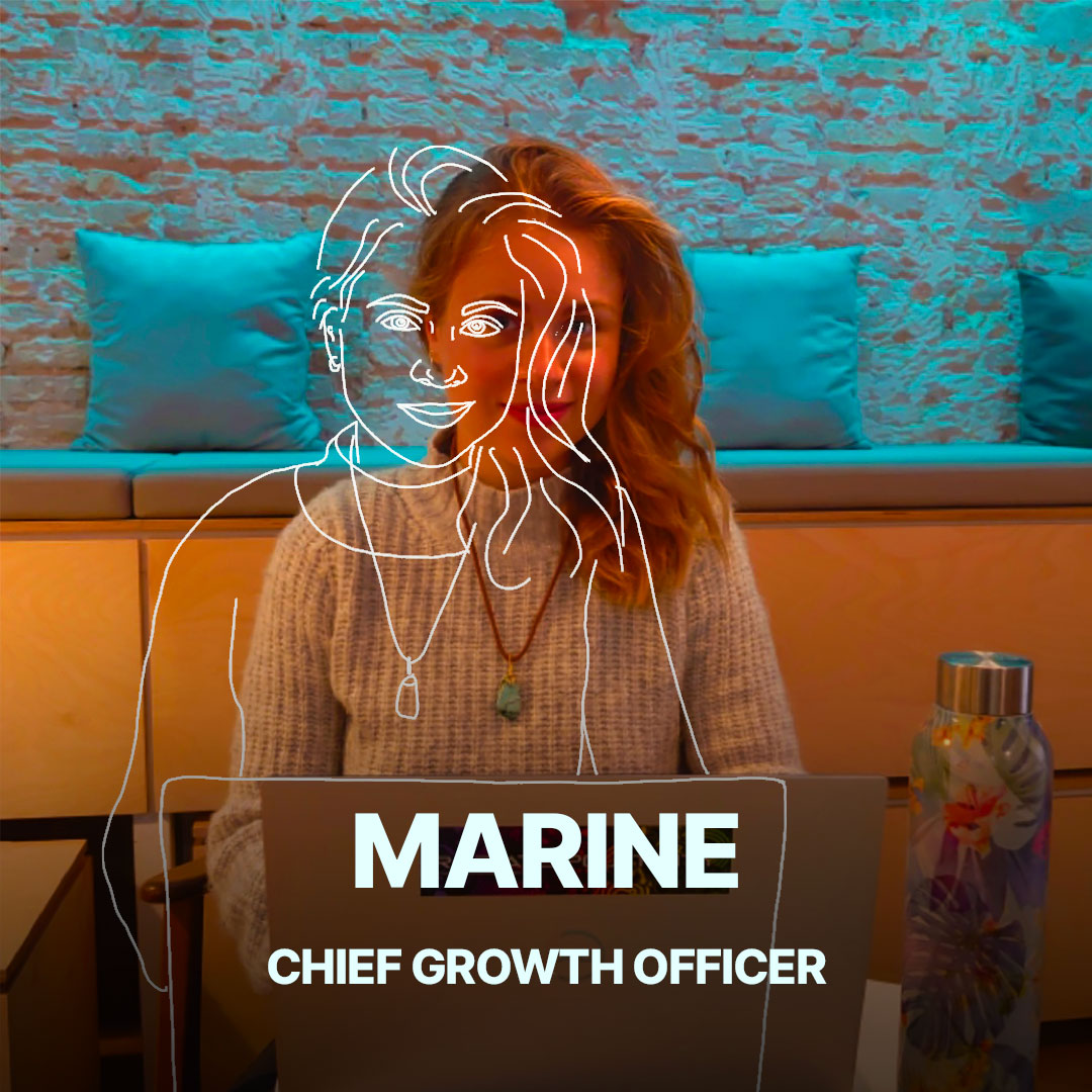Marine, Chief Growth Officer de l'agence Hippocampe