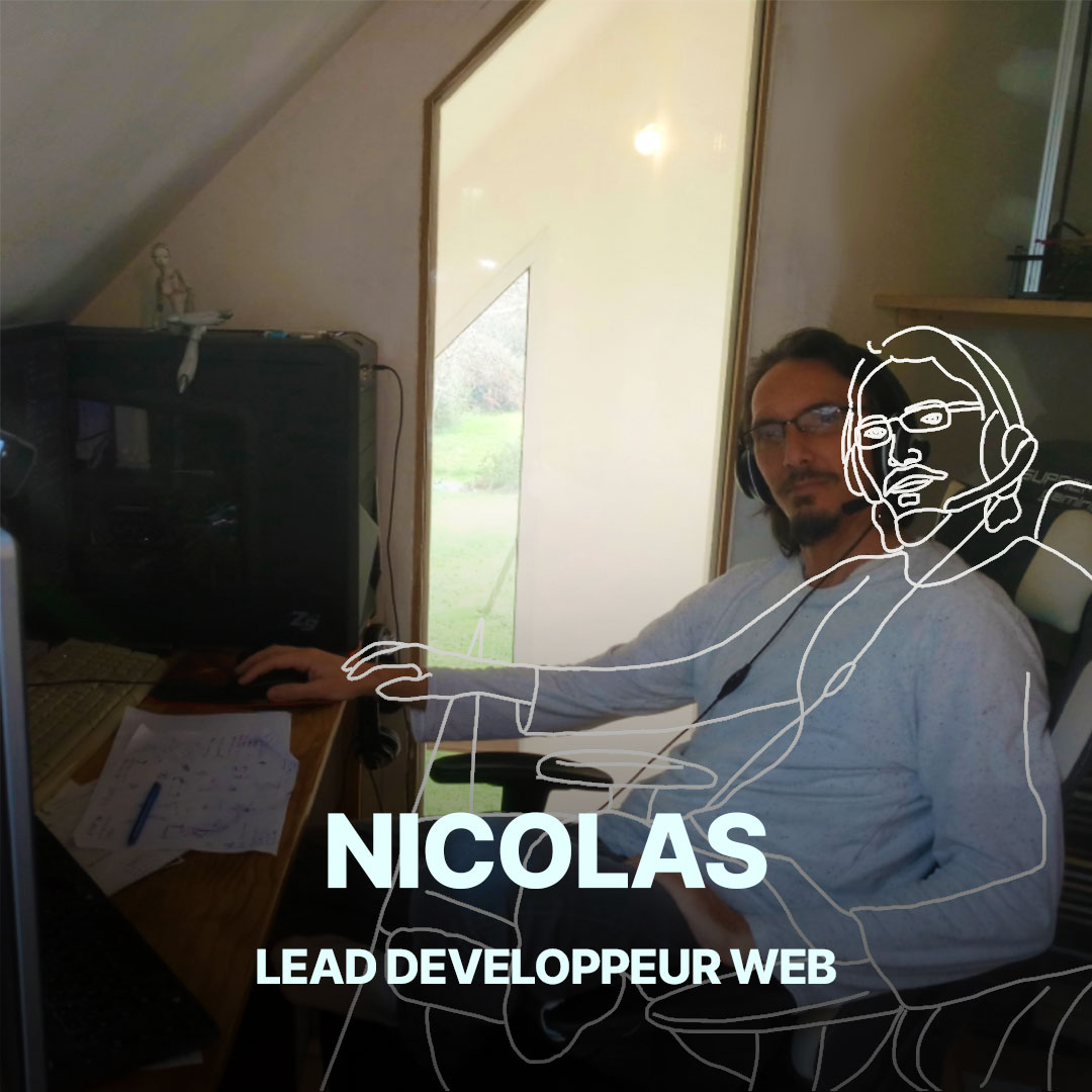 Nicolas, lead développeur web de l'agence Hippocampe